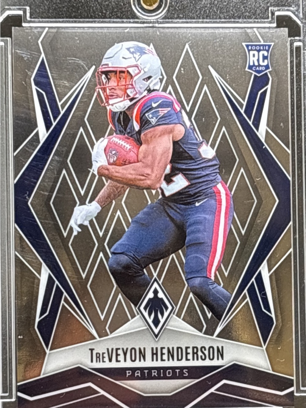 Panini Phoenix TreVeyon Henderson Patriots Rookie Football Card